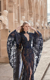 4 of 6 MNM Couture K3769 Navy Blue