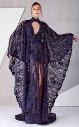 1 of 6 MNM Couture K3769 Navy Blue