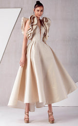 1 of 6 MNM Couture K3781 Beige