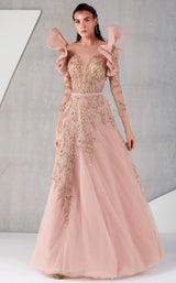 1 of 3 MNM Couture K3788 Salmon