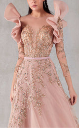 3 of 3 MNM Couture K3788 Salmon