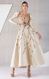 1 of 8 MNM Couture K3797 Beige
