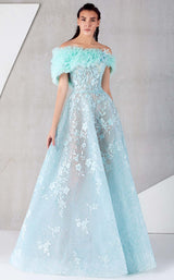 1 of 6 MNM Couture K3804 Aqua