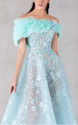 6 of 6 MNM Couture K3804 Aqua