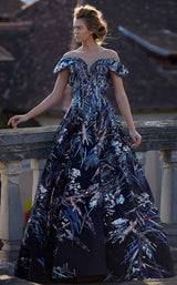 2 of 9 MNM Couture K3812 Navy Blue