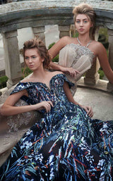 6 of 9 MNM Couture K3812 Navy Blue