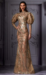 1 of 3 MNM Couture K3827 Beige