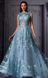 1 of 2 MNM Couture K3829 Blue