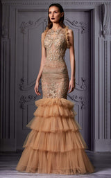 1 of 3 MNM Couture K3834 Beige
