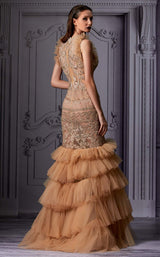 2 of 3 MNM Couture K3834 Beige