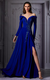1 of 3 MNM Couture K3846 Royal Blue