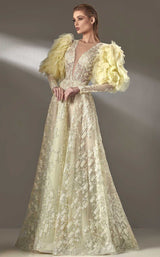 1 of 4 MNM Couture k3867 Yellow