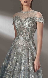 3 of 4 MNM Couture K3872 Silver