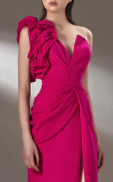 3 of 4 MNM Couture K3904 Fuchsia
