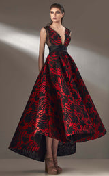 1 of 4 MNM Couture K3906 Red/Black