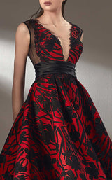 3 of 4 MNM Couture K3906 Red/Black