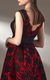 4 of 4 MNM Couture K3906 Red/Black