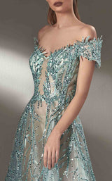 3 of 4 MNM Couture K3910 Aqua