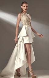 1 of 4 MNM Couture K3911 Off White