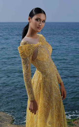 2 of 5 MNM Couture K4004 Mustard