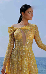 3 of 5 MNM Couture K4004 Mustard