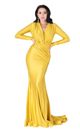 1 of 5 MNM Couture L0002A Mustard