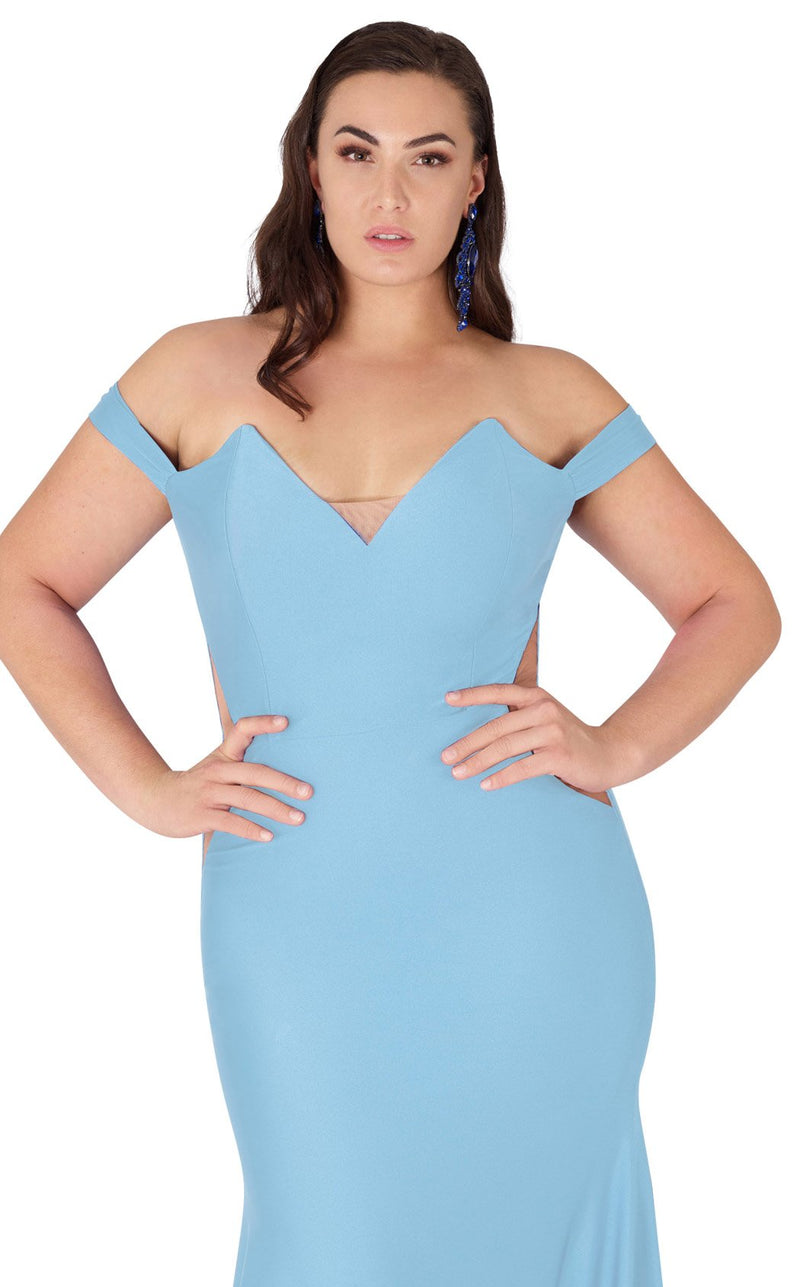 MNM Couture L0044 Light Blue