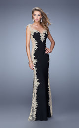 1 of 2 La Femme 20895 Black/Gold