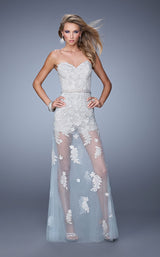 1 of 2 La Femme 21165 Grey Powder Blue