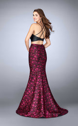 2 of 2 La Femme 23864 Black/Fuchsia