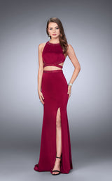 2 of 5 La Femme 23905 Burgundy