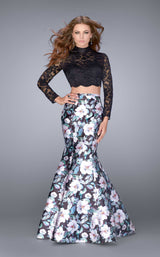 1 of 2 La Femme 24028 Black Multi