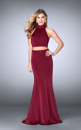 1 of 2 La Femme 24119 Burgundy