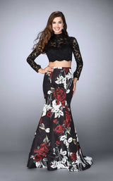 1 of 2 La Femme 24285 Black Multi