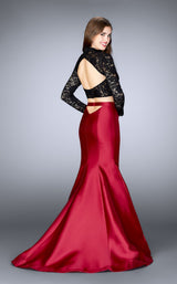 2 of 2 La Femme 24302 Burgundy/Black