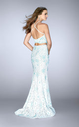 2 of 2 La Femme 24637 White/Mint