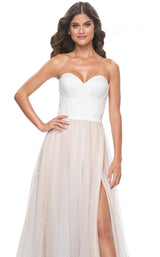 4 of 6 La Femme 32149 White/Nude