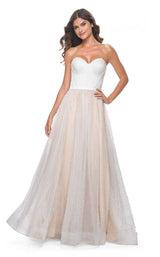 3 of 6 La Femme 32149 White/Nude