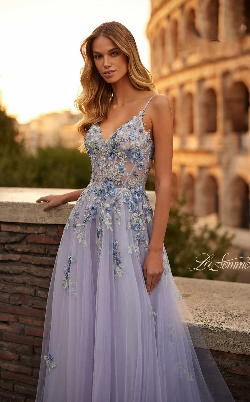 La Femme 32288 Lavender-Grey