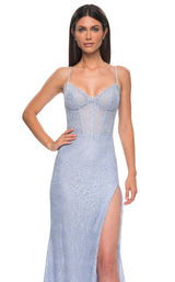 6 of 19 La Femme 32671 Light Periwinkle