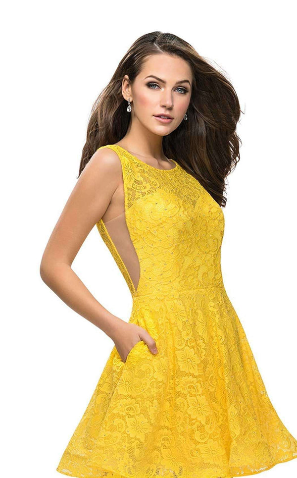 sachin and babi light blue dress Plus Homecoming Dresses main image 1