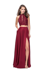 3 of 9 La Femme 25263 Burgundy