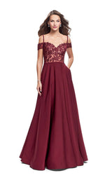 1 of 8 La Femme 25479 Burgundy