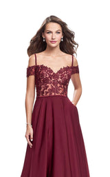 2 of 8 La Femme 25479 Burgundy