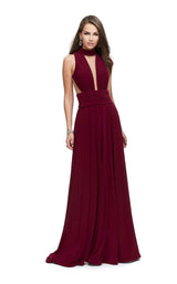 5 of 8 La Femme 25568 Burgundy