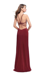 6 of 8 La Femme 25698 Burgundy