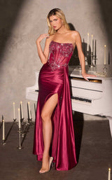 2 of 8 Ladivine C169 Burgundy