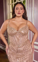 1 of 5 Ladivine CC398C Mocha-Gold