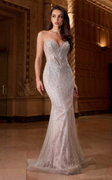 7 of 12 LaDivine CC416 Silver/Nude