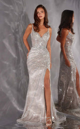 2 of 6 Ladivine CC498 Silver/Nude